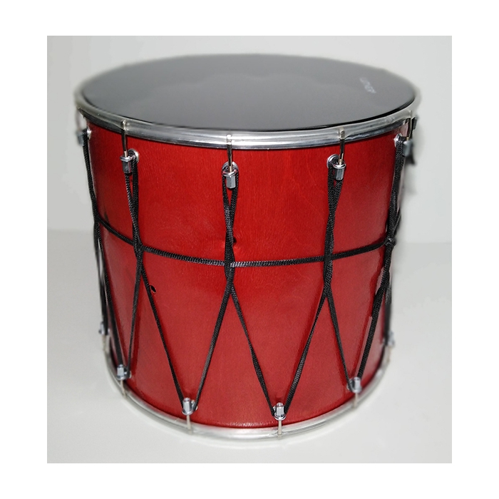 Барабан кавказский 14" с веревкой, 34х35.6см, красный, Мастерская Бехтеревых фото