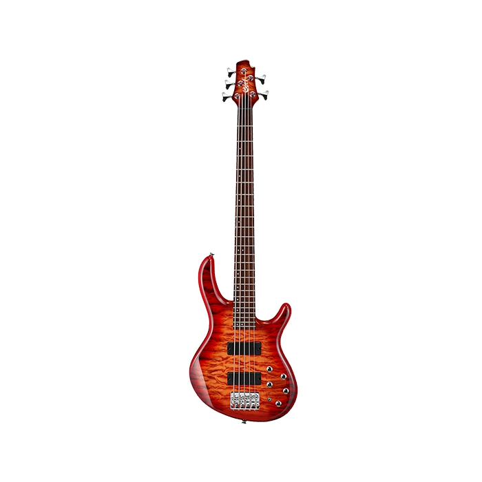 Бас-гитара 5-струнная, красный санберст, Cort Action Series фото