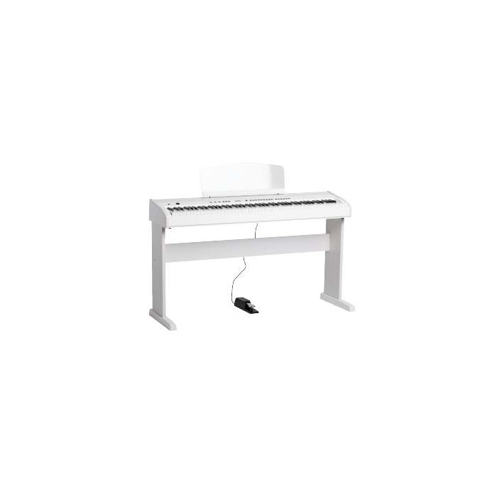 Цифровое пианино, белое, со стойкой Orla фото