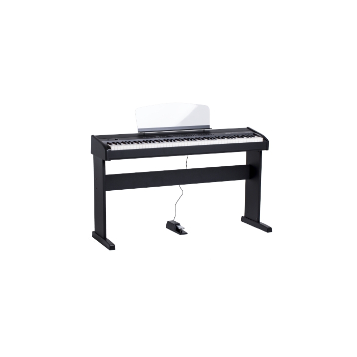 Цифровое пианино, черное, со стойкой Orla фото