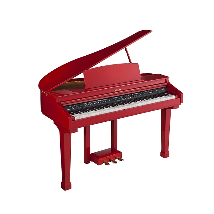 Цифровой рояль, с автоаккомпанементом, красный, Orla фото
