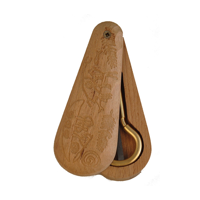 Деревянный футляр с крышкой для варганов 70-85мм, бук, Мозеръ фото