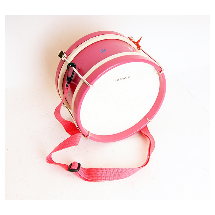 Детский барабан розовый, диаметр 22см Lutner фото