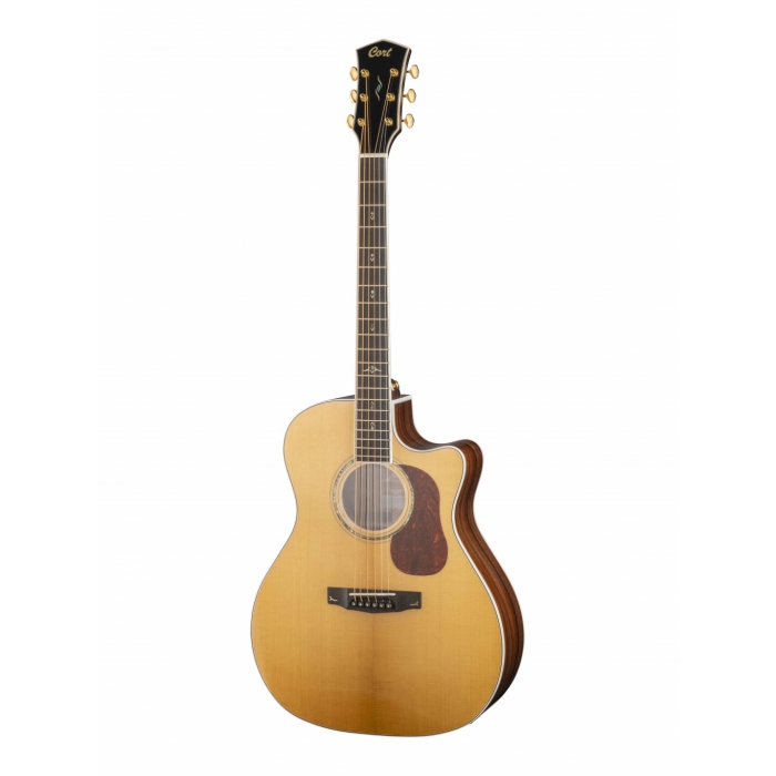 Электро-акустическая гитара, с вырезом, цвет натуральный, Cort Gold Series фото