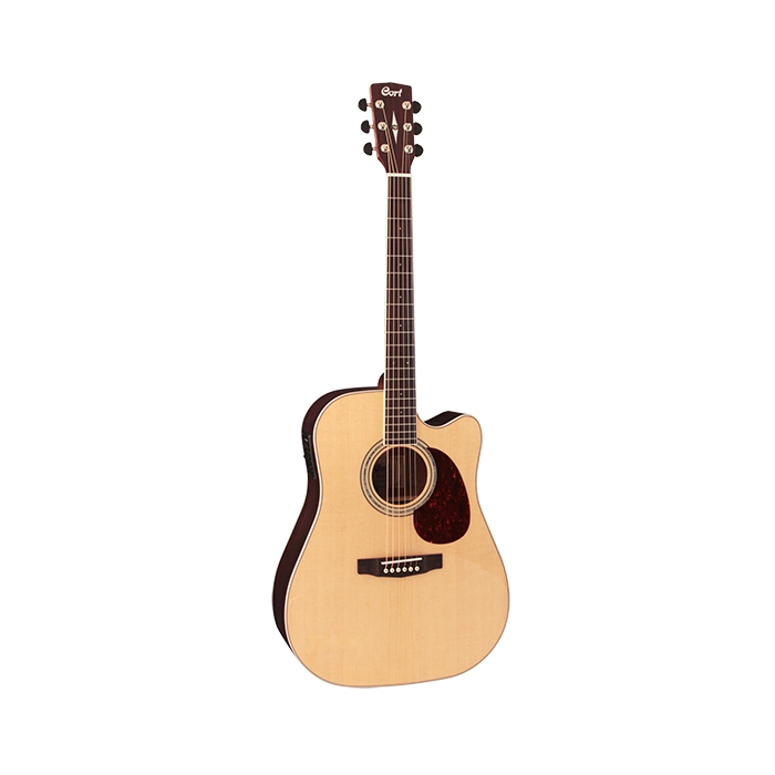 Электро-акустическая гитара с вырезом, цвет натуральный, Cort MR Series фото