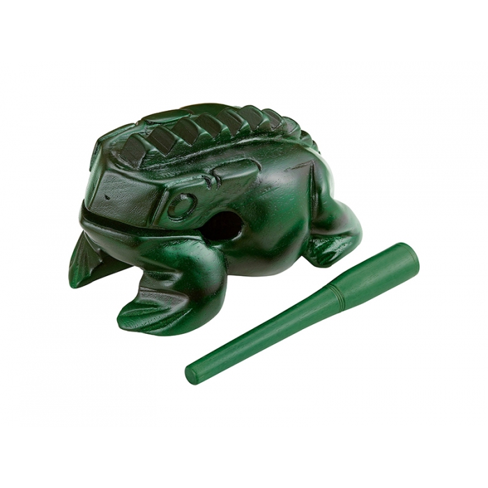 Гуиро-лягушка, деревянный, очень большой, зеленый, Nino Percussion фото