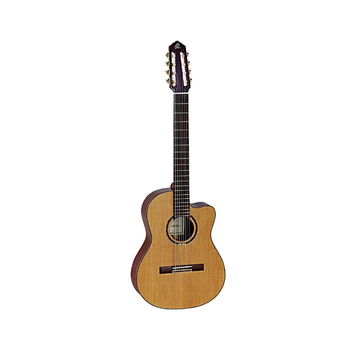 Классическая гитара 8-струнная, со звукоснимателем, с вырезом, Ortega Feel Series фото
