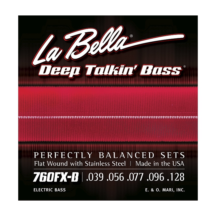 Комплект струн для 5-струнной бас-гитары, Extra Light, 39-128, La Bella Deep Talkin' Bass фото