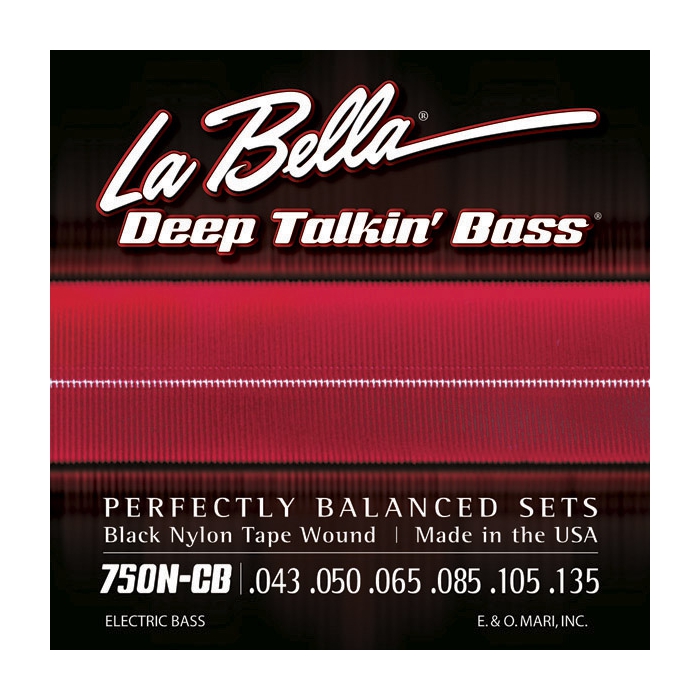 Комплект струн для 6-струнной бас-гитары, сталь/нейлон, 43-135, La Bella Deep Talkin' Bass фото