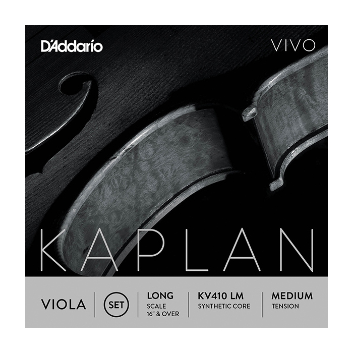 Комплект струн для альта, среднее натяжение, Long Scale, D'Addario Kaplan Vivo фото