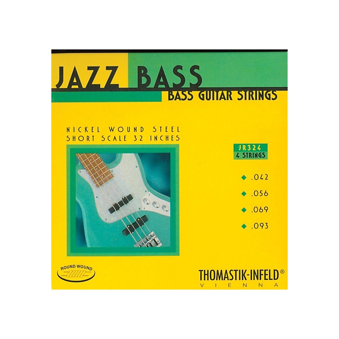 Комплект струн для бас-гитары, никель, круглая оплетка, 42-93, Thomastik Jazz Round Wound фото