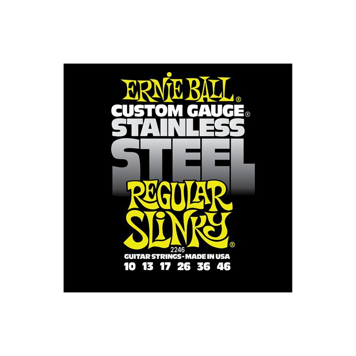 Комплект струн для электрогитары, сталь, 10-46, Ernie Ball Regular Slinky Steel фото