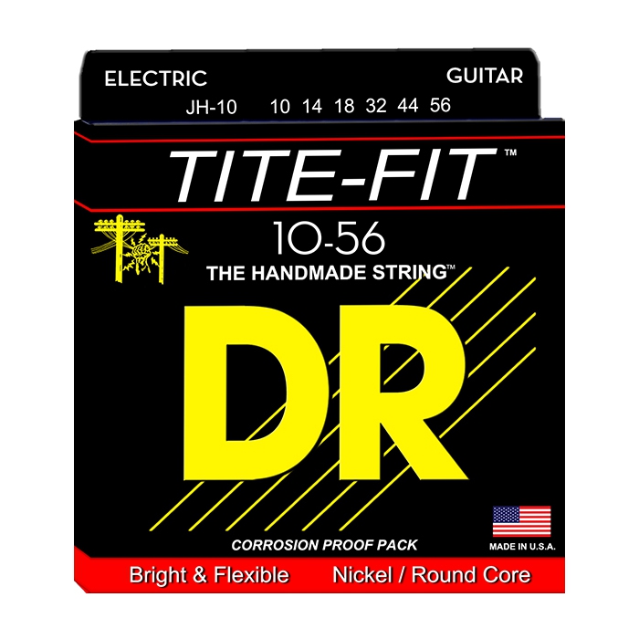 Комплект струн для электрогитры, 10-56, DR TITE-FIT Jeff Healey фото