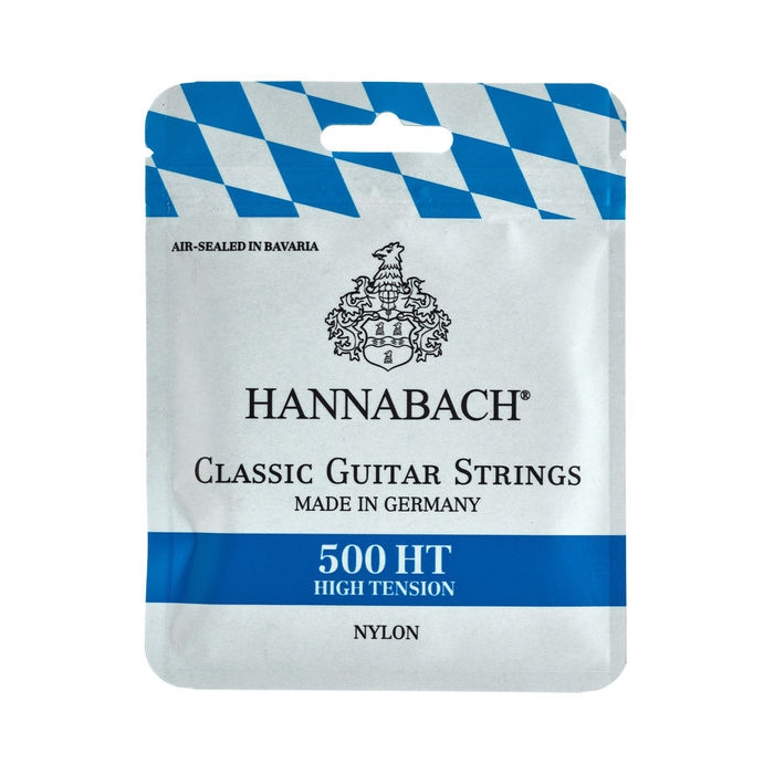 Комплект струн для классической гитары, посеребренная медь, сильное натяжение, Hannabach фото