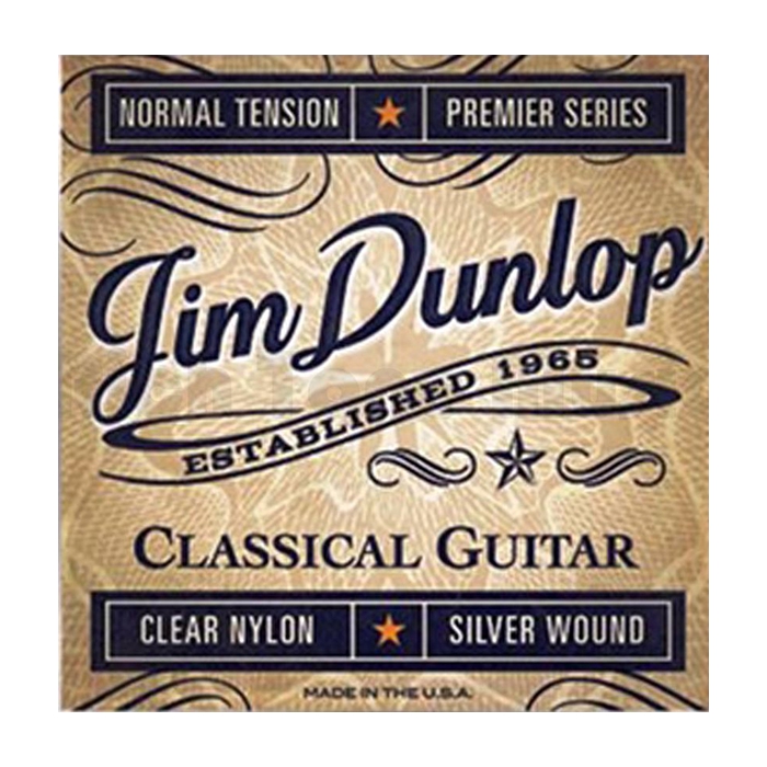 Комплект струн для классической гитары, шарик, посребр.медь, 28-43, Dunlop Premiere фото
