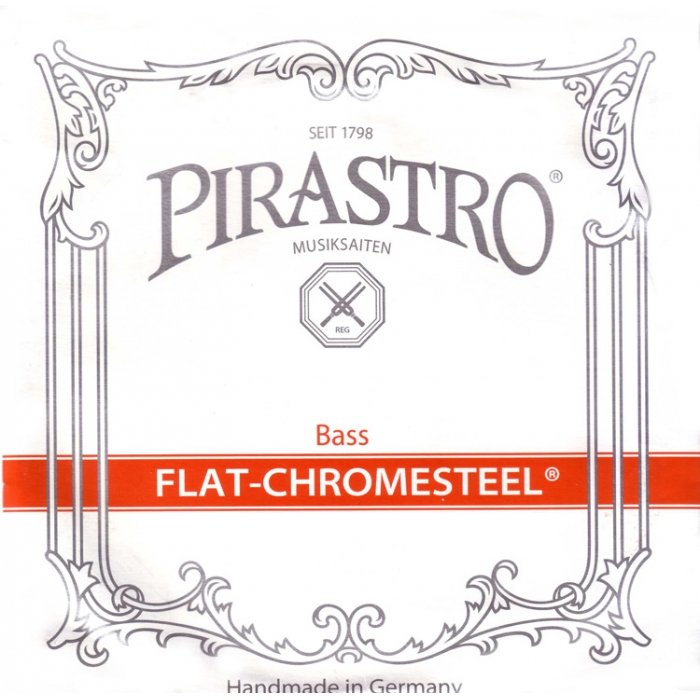 Комплект струн для контрабаса размером 3/4, Pirastro Flat-Chromesteel SOLO фото