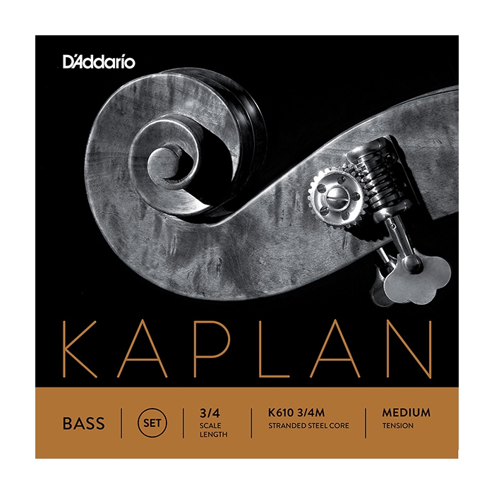 Комплект струн для контрабаса размером 3/4, среднее натяжение, D'Addario Kaplan фото