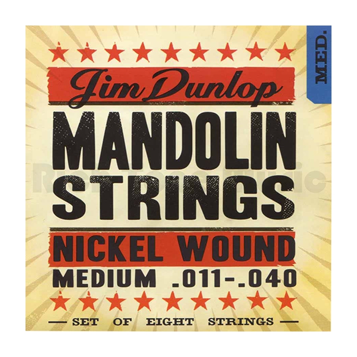 Комплект струн для мандолины, никелированные, Medium, 11-40, Dunlop фото