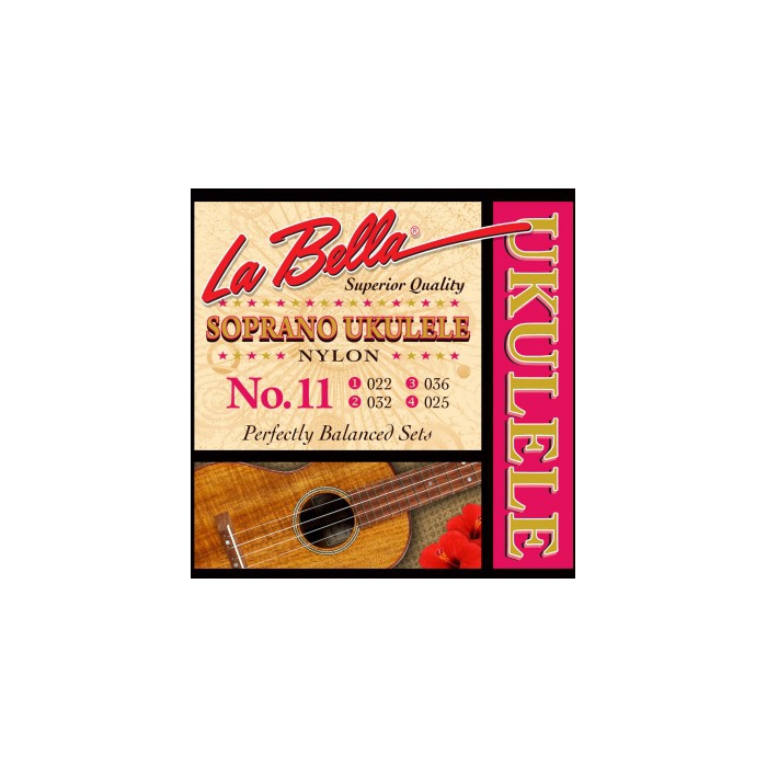 Комплект струн для укулеле сопрано, нейлон, La Bella фото