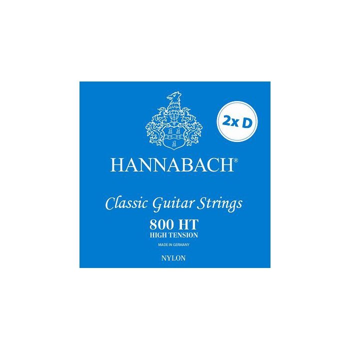 Комплект струн (две струны РЕ) для классической гитары. Hannabach Blue SILVER PLATED фото