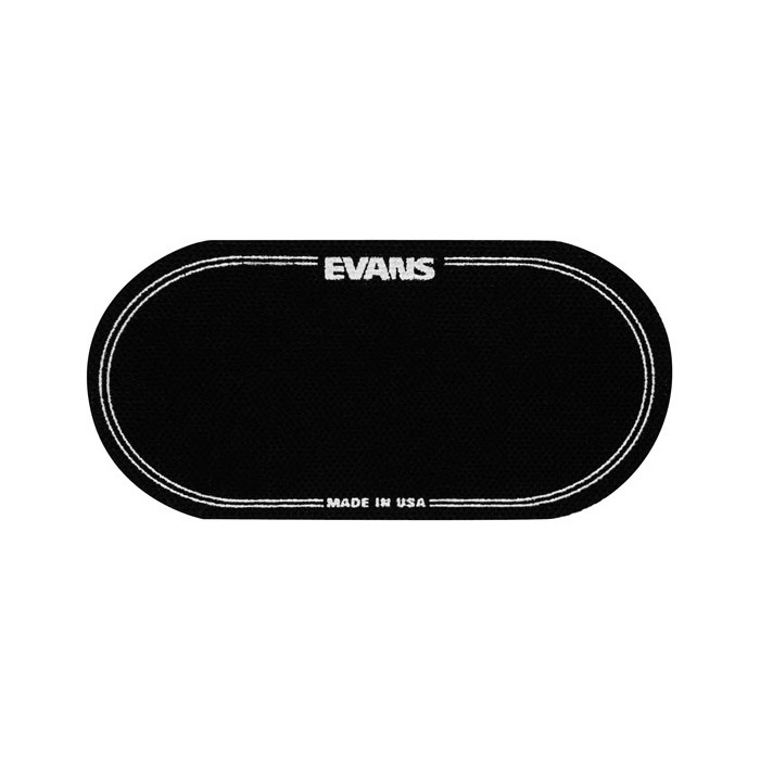 Наклейка на рабочий пластик бас-барабана, черная, двойная педаль, Evans EQ фото