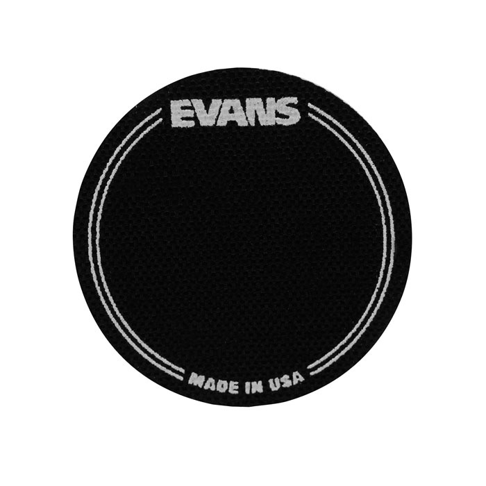 Наклейка на рабочий пластик бас-барабана, черная, одиночная педаль, Evans EQ фото