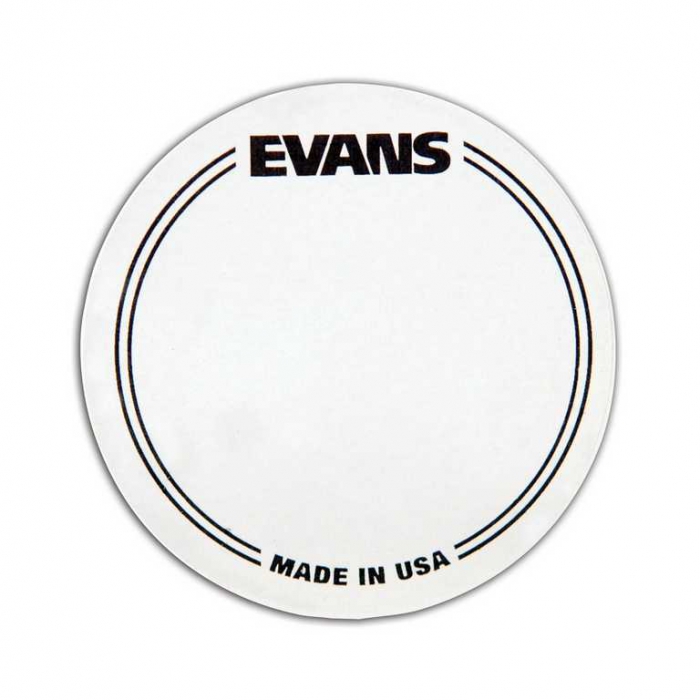 Наклейка на рабочий пластик бас-барабана, прозрачная, одиночная педаль, Evans EQ фото