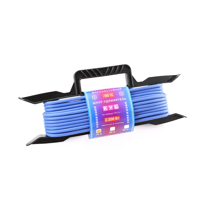 Шнур-Удлинитель на рамке 10А, морозостойкий 10м, Электрическая мануфактура PowerCube фото