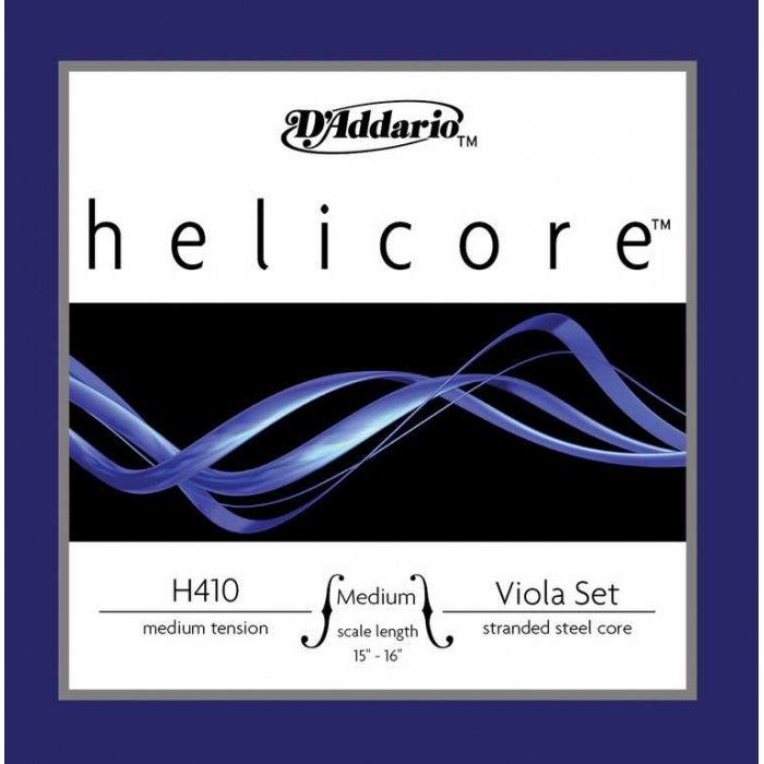 Струны для альта среднего размера, среднее натяжение, 10 комплектов, D'Addario Helicore фото