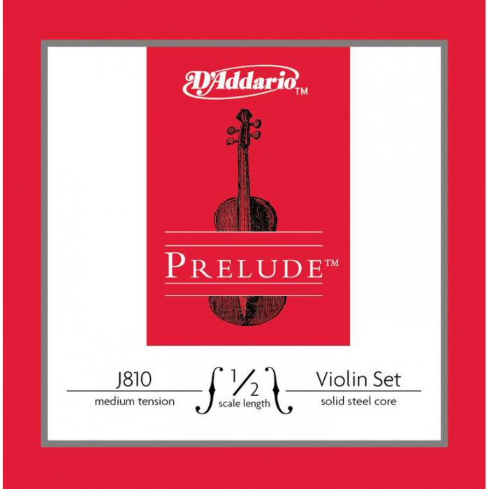 Струны для скрипки размером 1/2, среднее натяжение, 10 комплектов, D'Addario Prelude фото