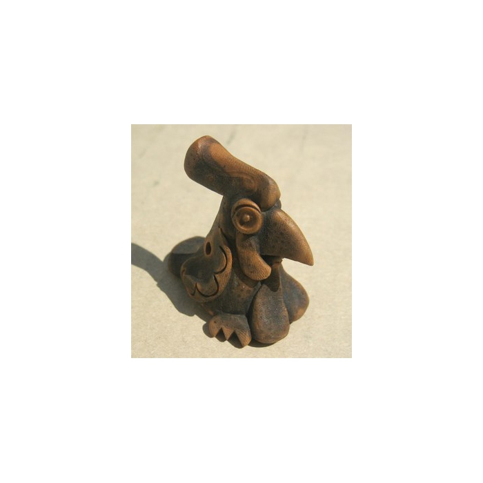 Свистулька маленькая Петух, обварная, Керамика Щипановых фото