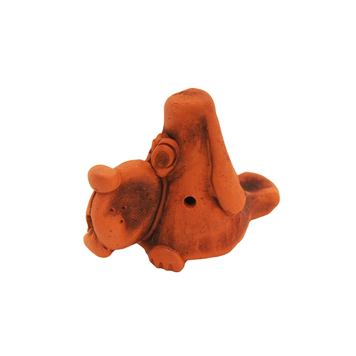 Свистулька маленькая Собака, обварная, Керамика Щипановых фото