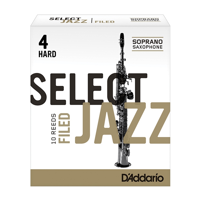 Трости для саксофона сопрано, размер 4 жесткие (Hard), 10шт, Rico Select Jazz Filed фото