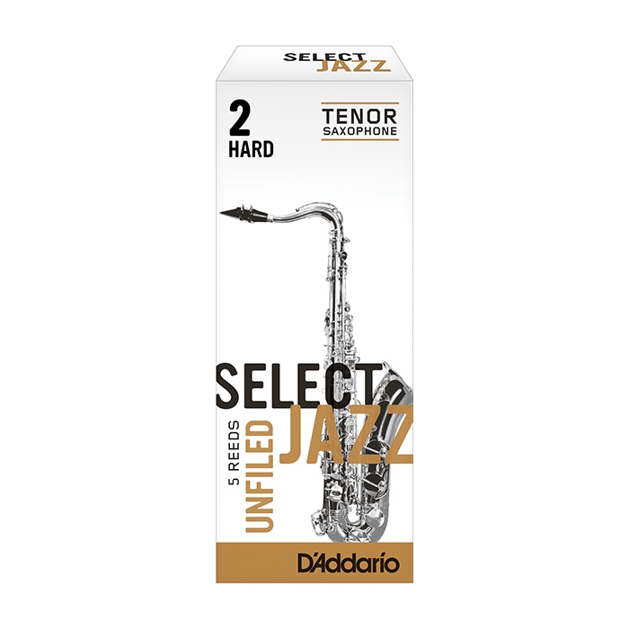 Трости для саксофона тенор, размер 2, жесткие (Hard), 5шт, Rico Select Jazz Unfiled фото